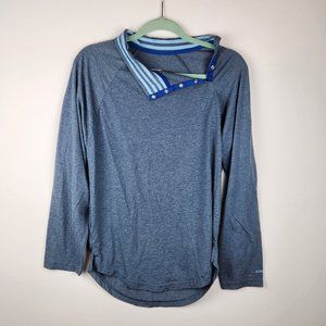 Jason Wu for Eva Air Loungewear Mockneck Long Sleeve Pajama Shirt sz M
